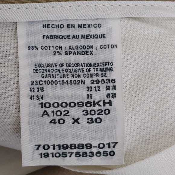 Wrangler Riata Flat Front Relaxed Fit Men's Casual Pants Size 40 x 30 - Picture 4 of 6